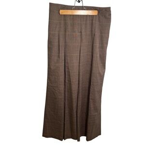 Vintage Newport News Trousers Dress Pants Brown Plaid 10